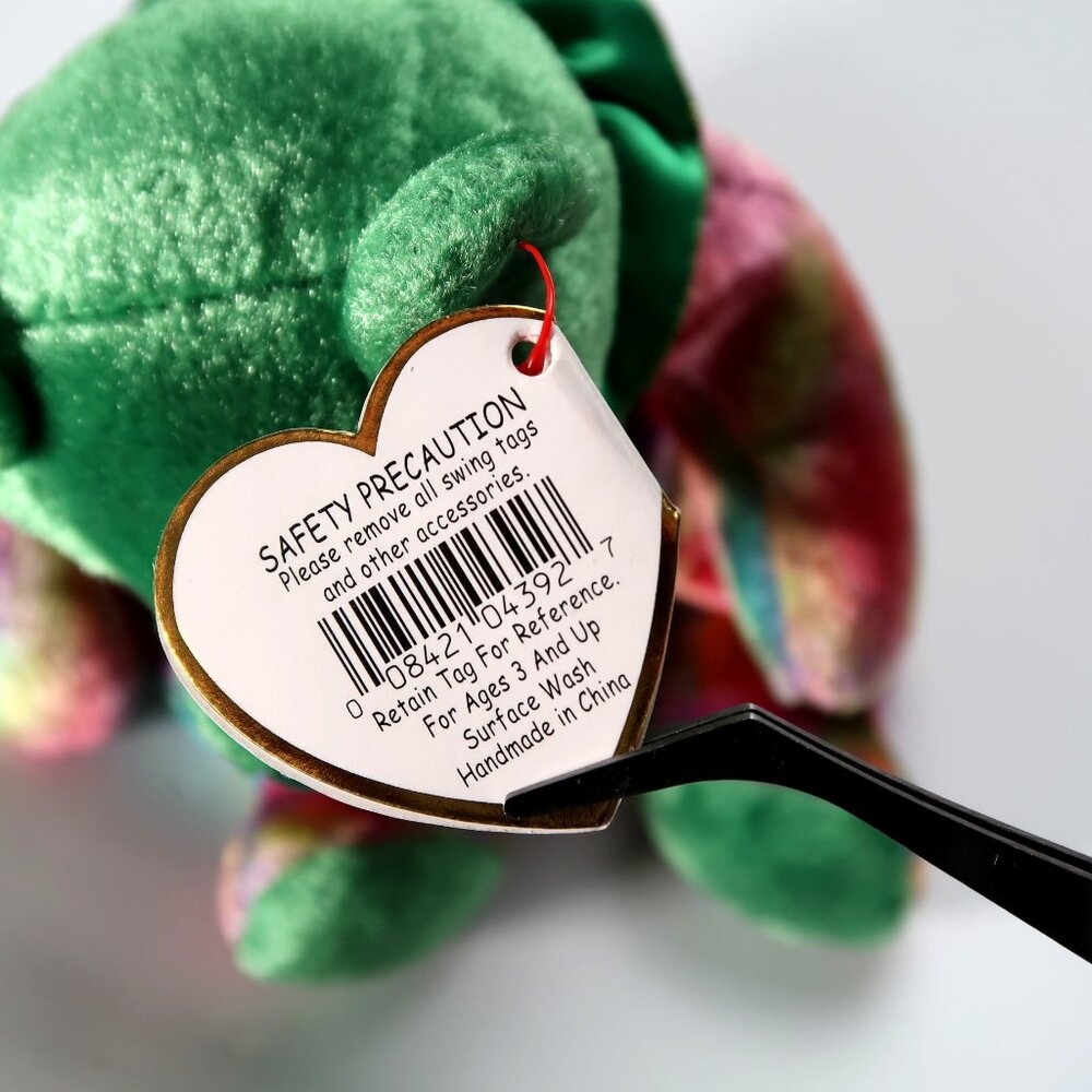 TY Beanie Baby - May Birthday‎ Bear (With Ruffles) | MWMT Mint Tags | Retired - Picture 13 of 16